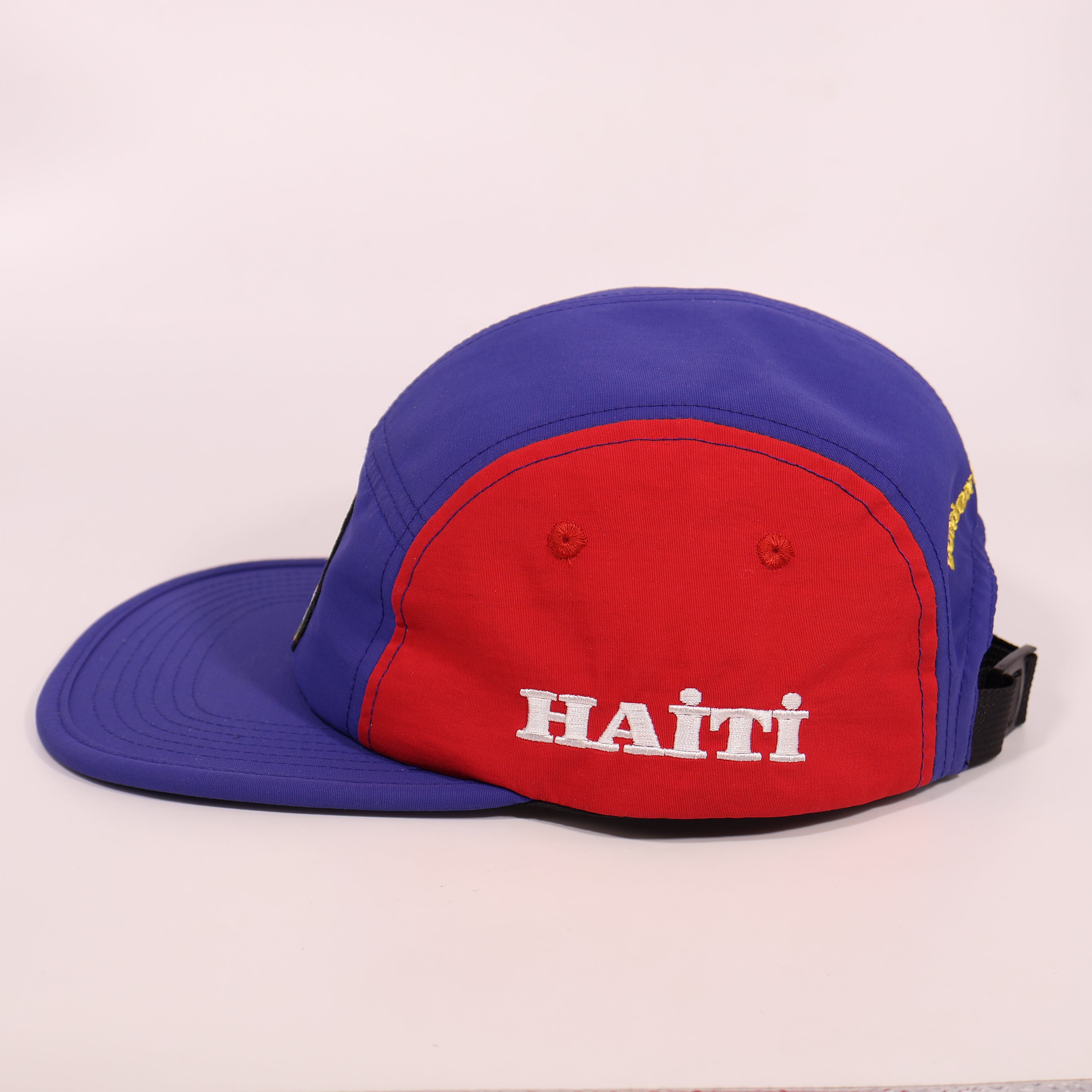 World Cup Retro Haiti 5 Panel Hat - 2026 Red & Blue
